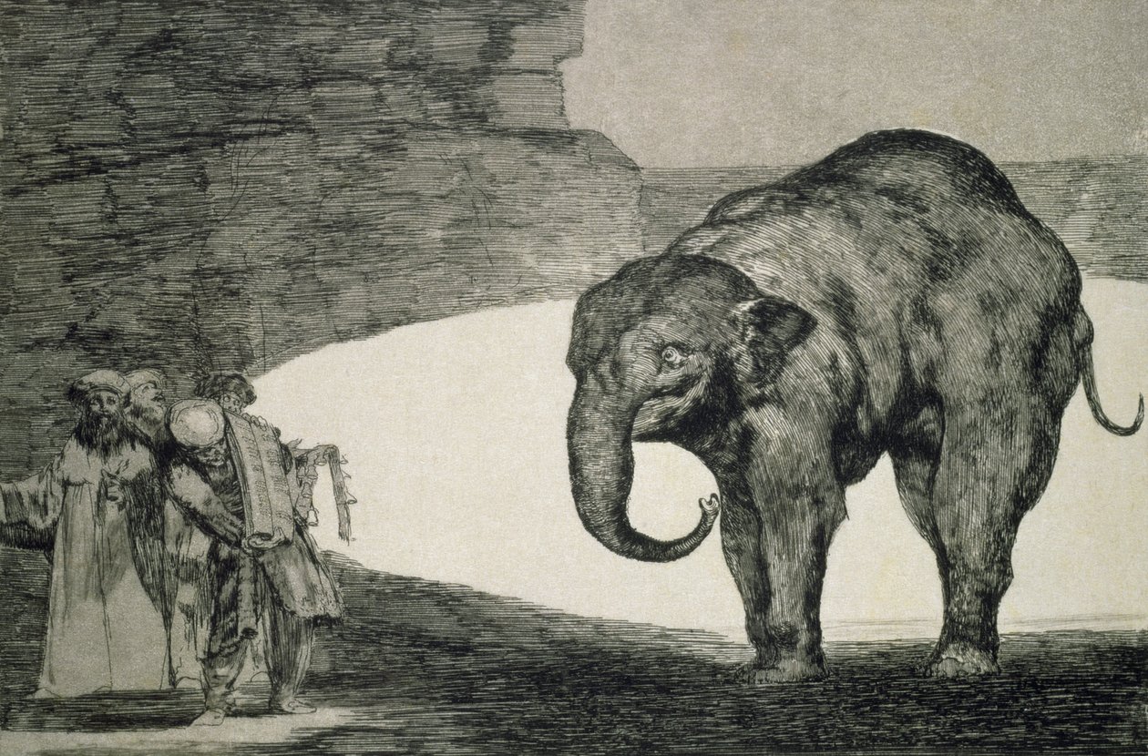 Folly of Beasts, a Follies sorozatból, vagy Más törvények a népnek, 1815-24 (rézkarc és akvatinta japán papíron) alkotó: Francisco de Goya