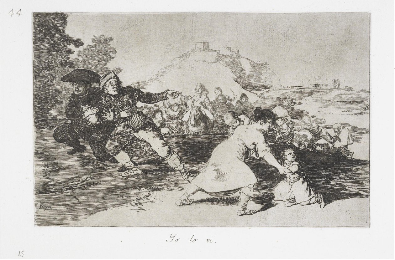 A háború katasztrófái sorozatból láttam alkotó: Francisco de Goya