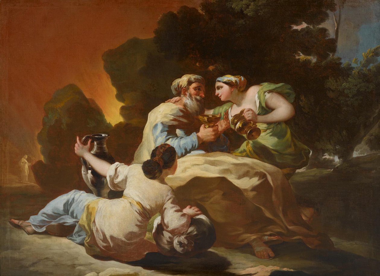 Lót és lányai alkotó: Francisco de Goya