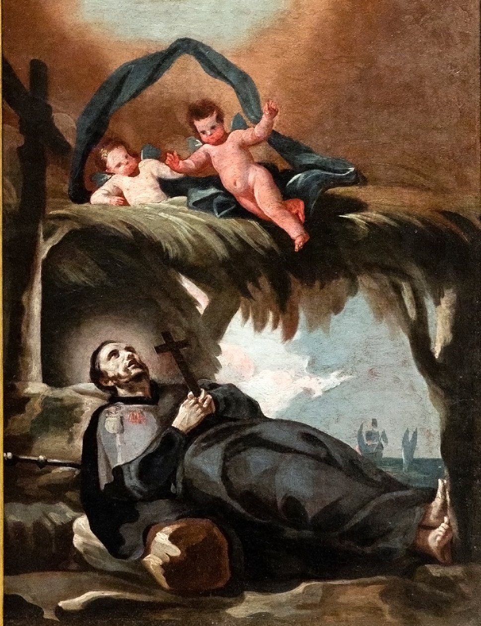 Xavier Szent Ferenc halála alkotó: Francisco de Goya