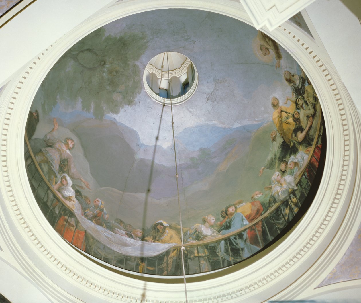 A Szent Antal-kupola áttekintése, 1798 alkotó: Francisco de Goya