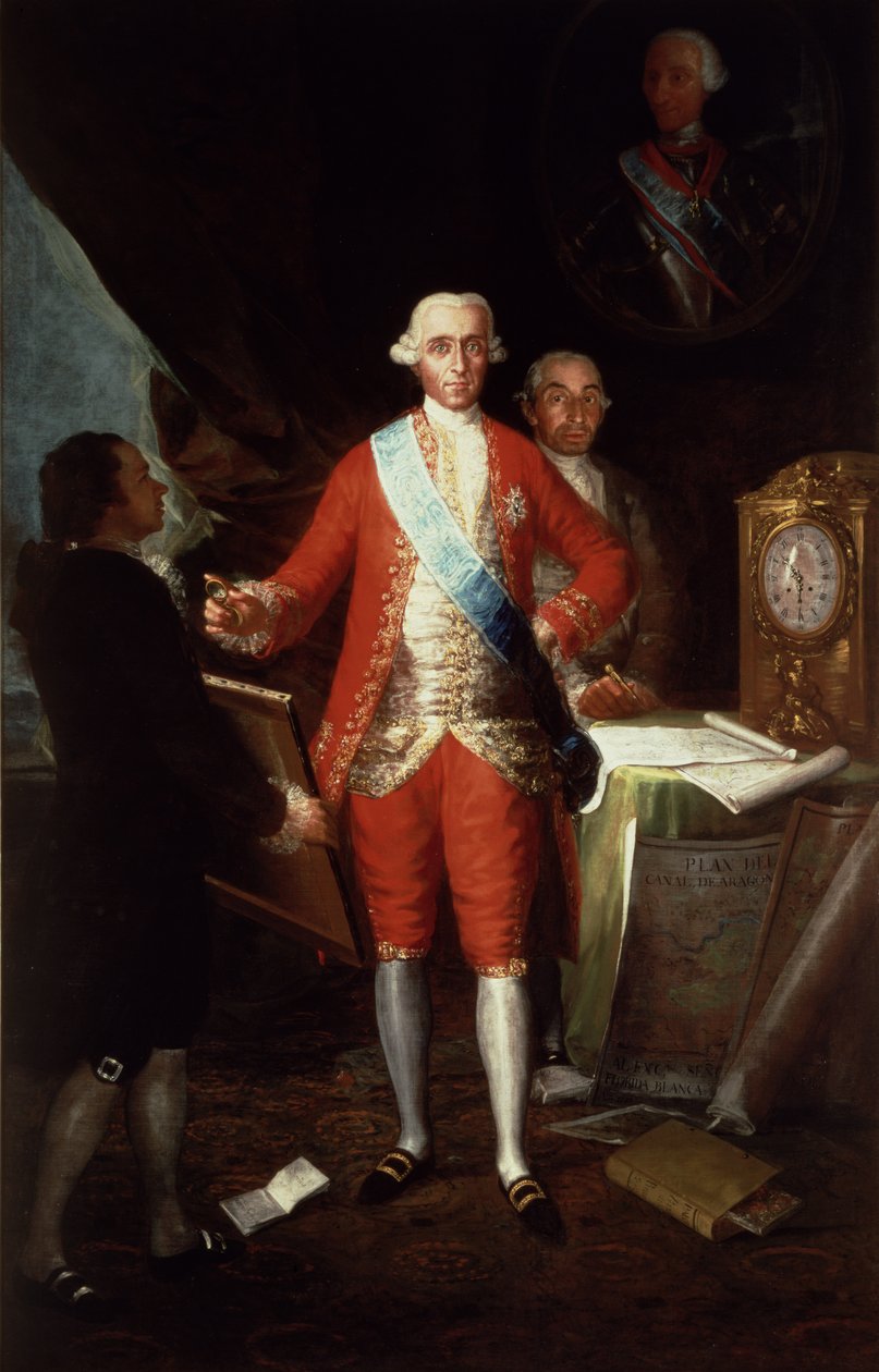 Don Jose Monino y Redondo I., Floridablanca grófjának portréja, 1783 alkotó: Francisco de Goya