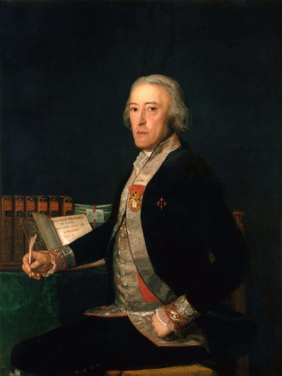 Félix Colón de Larriátegui portréja alkotó: Francisco de Goya