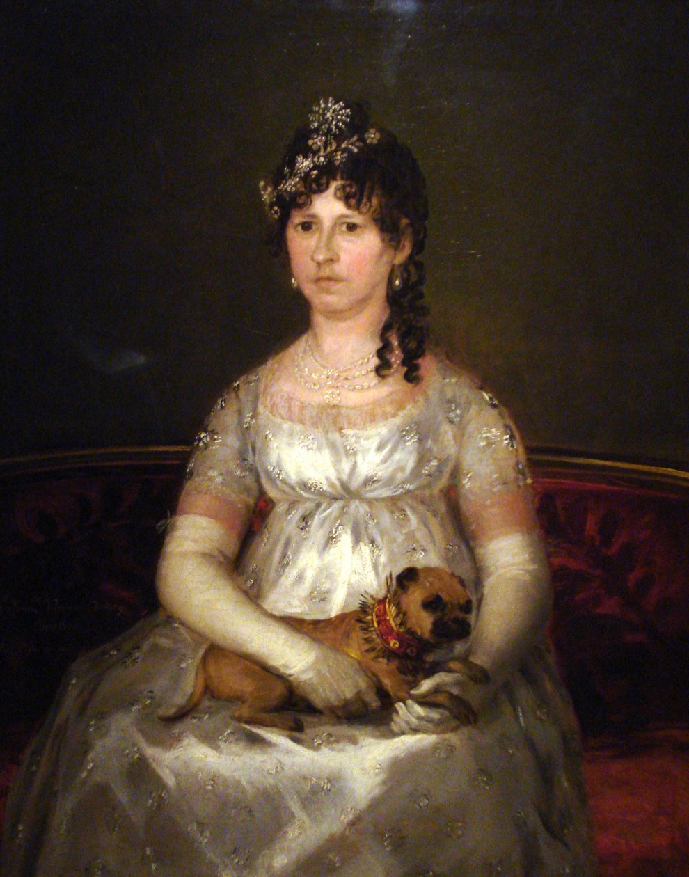Francisca Vicenta Chollet és Caballero arcképe alkotó: Francisco de Goya