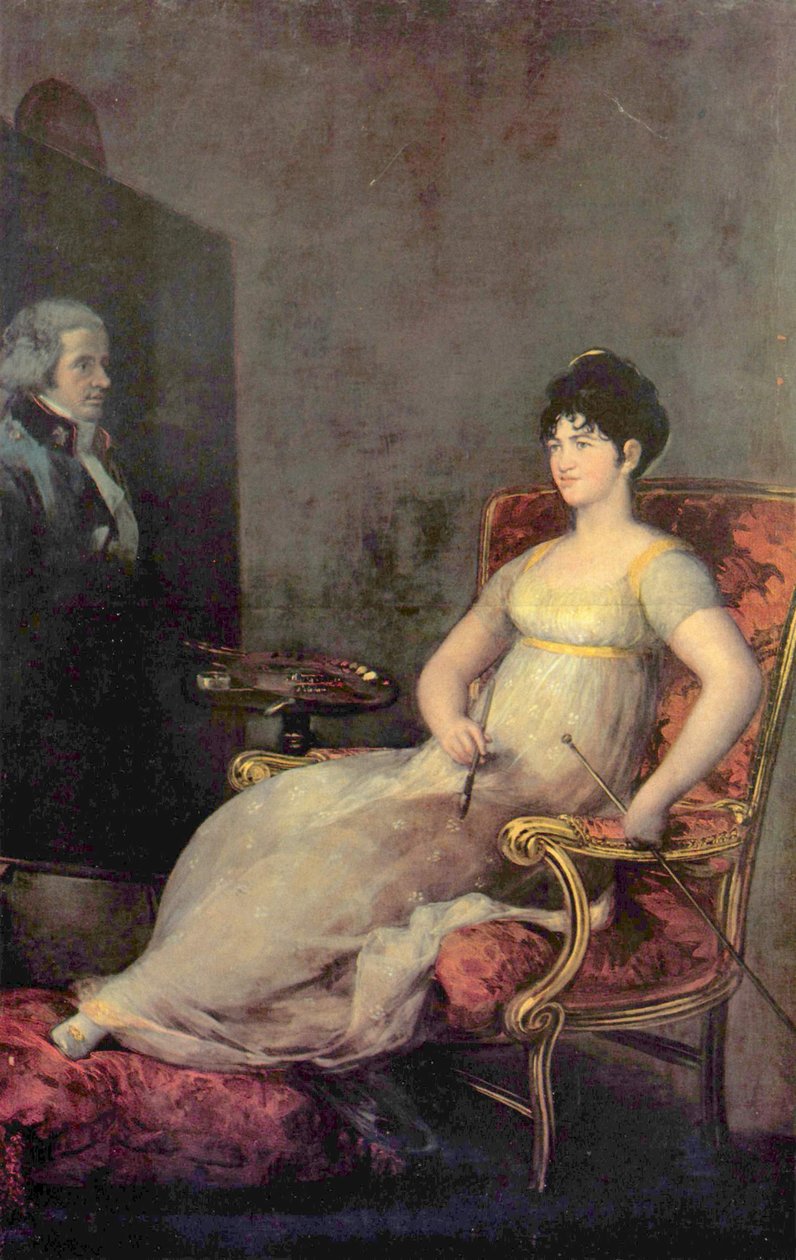 María Tomasa Palafox, Medina Sidonia hercegnő és Villafranca Marchioness portréja alkotó: Francisco de Goya