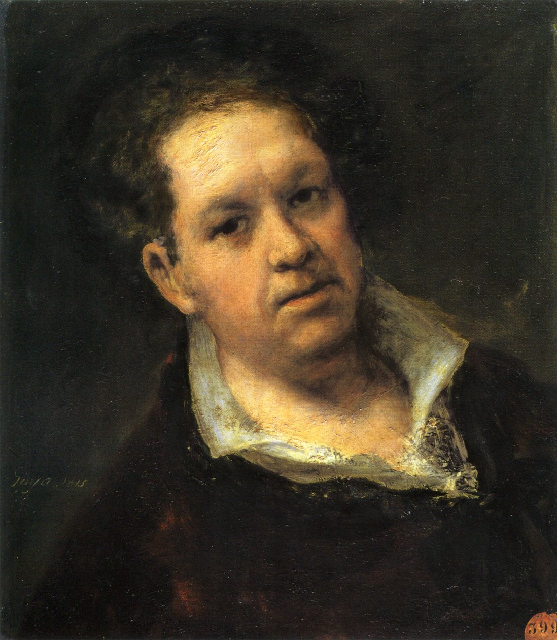 Önarckép 69 évesen alkotó: Francisco de Goya
