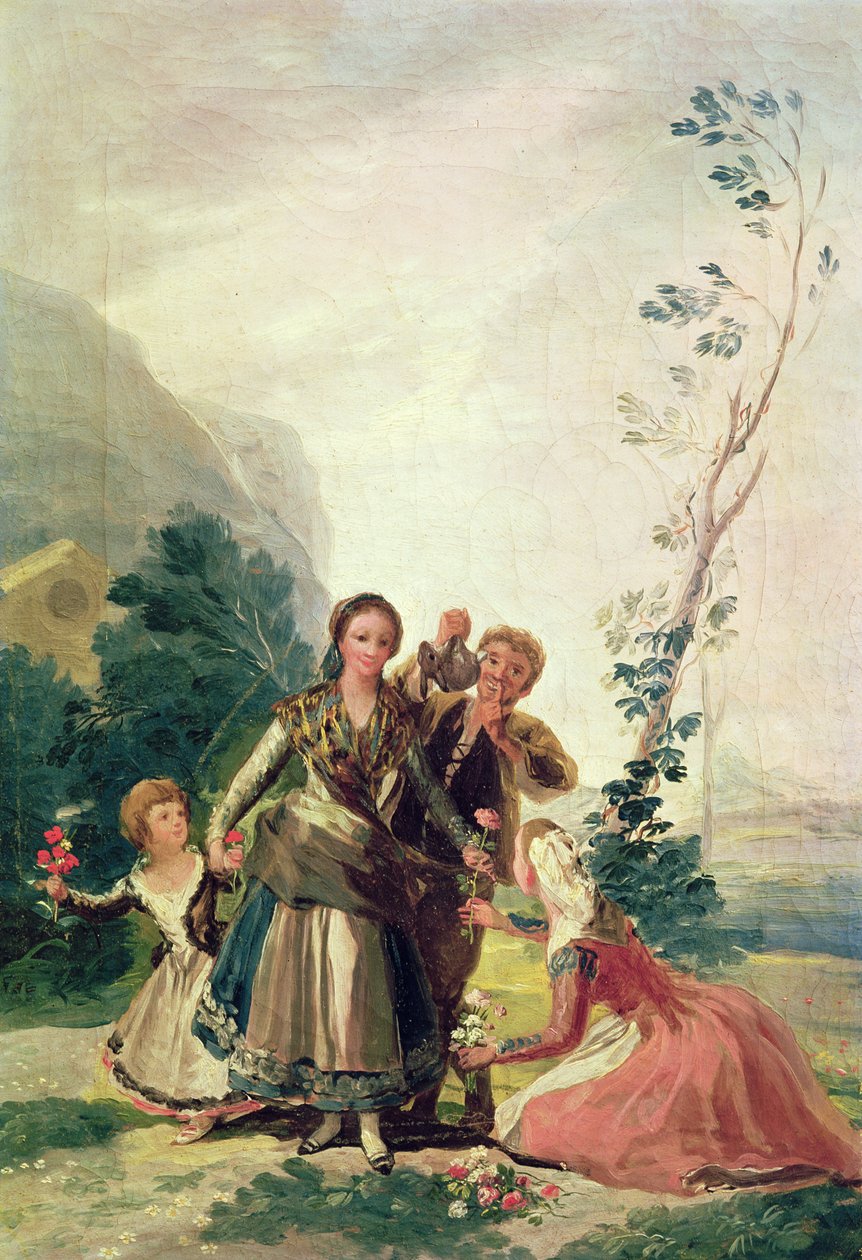 Tavasz vagy a virágárus, 1786 alkotó: Francisco de Goya