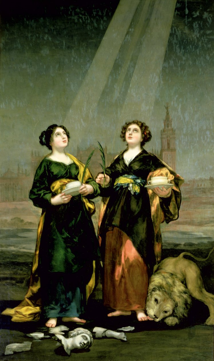 Szent Jusztina és Szent Rufina, 1817 alkotó: Francisco de Goya