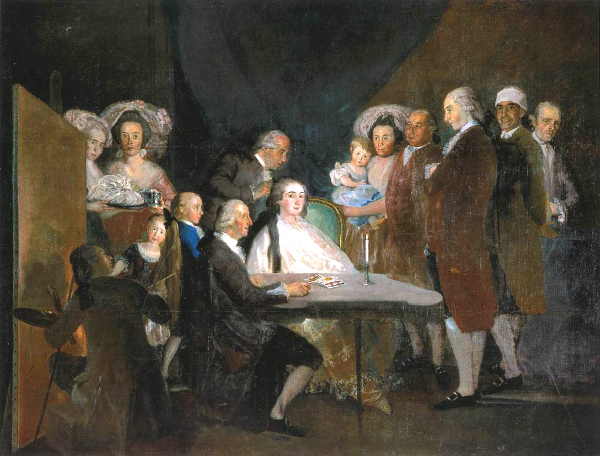 Az Infante Don Luis családja alkotó: Francisco de Goya