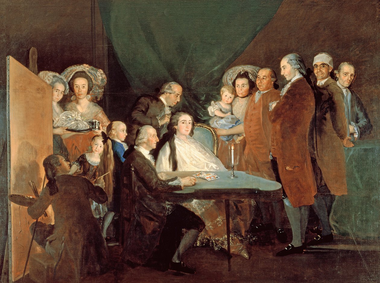Don Luis de Borbon csecsemő családja, 1783-84 alkotó: Francisco de Goya