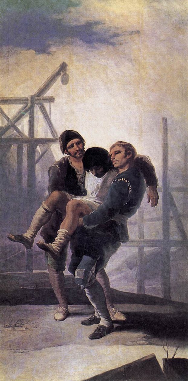A sérült kőműves alkotó: Francisco de Goya