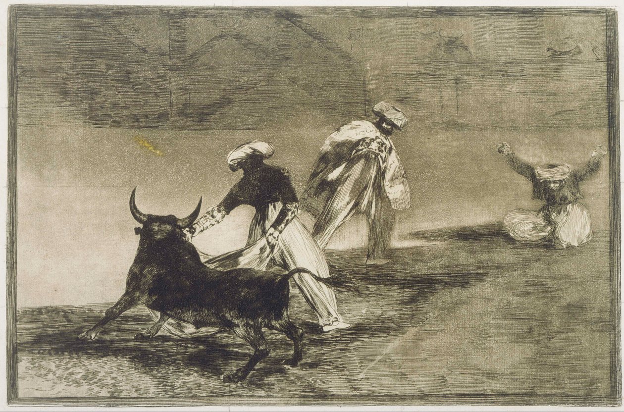 Másikat játszanak a Köpénnyel ... L -től alkotó: Francisco de Goya
