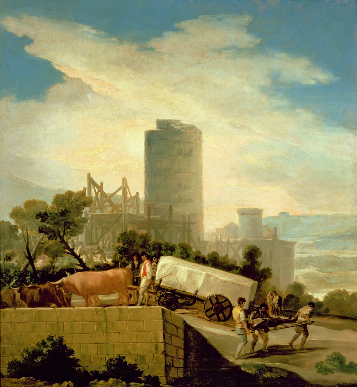 Egy kőtömb szállítása, 1786-87 alkotó: Francisco de Goya