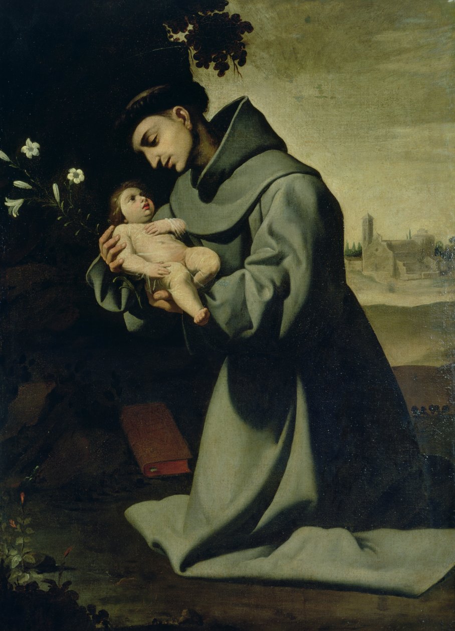 Páduai Szent Antal alkotó: Francisco de Zurbaran