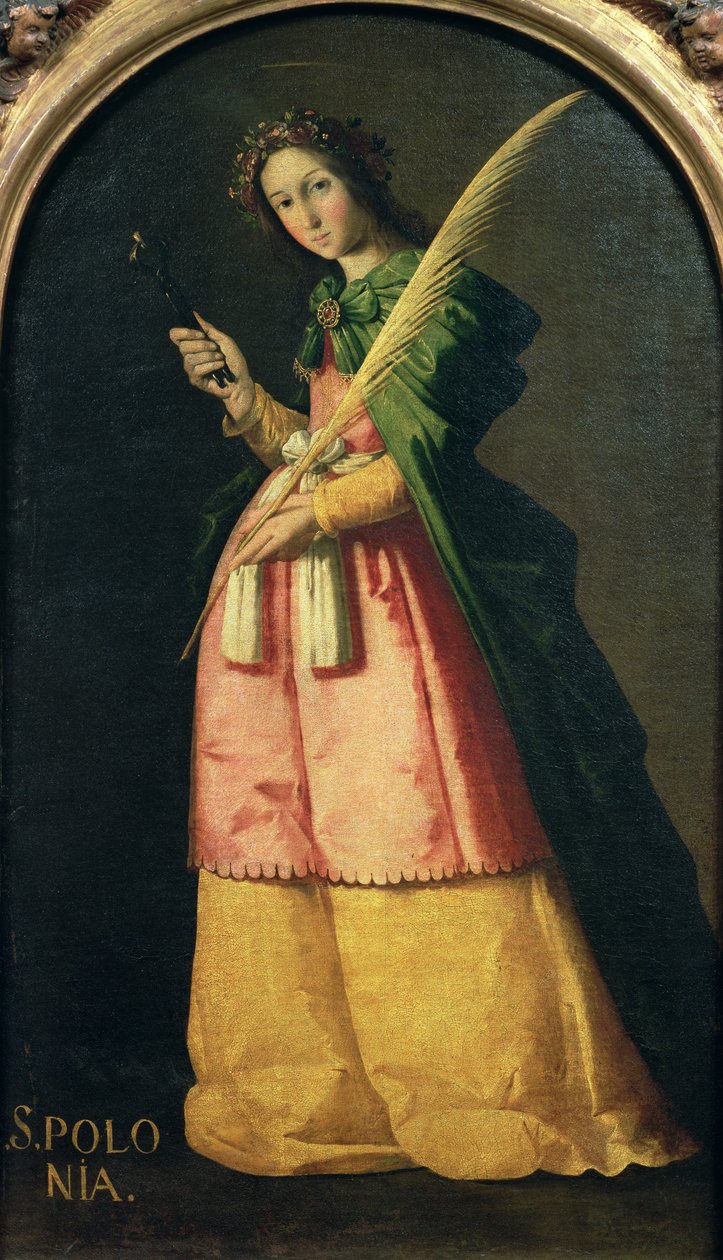 Szent Apollónia, 1636 körül alkotó: Francisco de Zurbaran