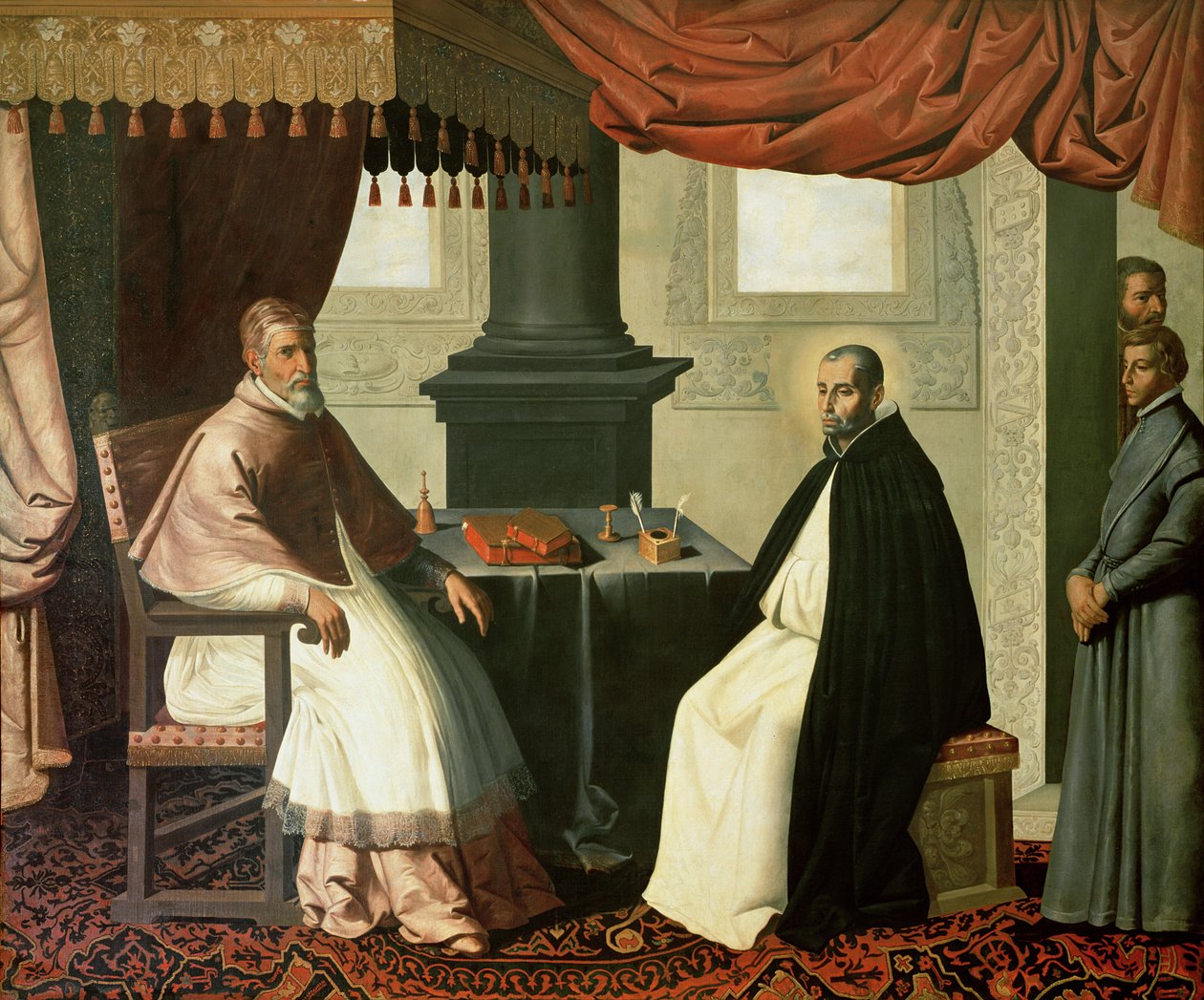 Szent Brúnó (1030-1101) és II. Urbán pápa (1035-99 körül) 1630-35 alkotó: Francisco de Zurbaran