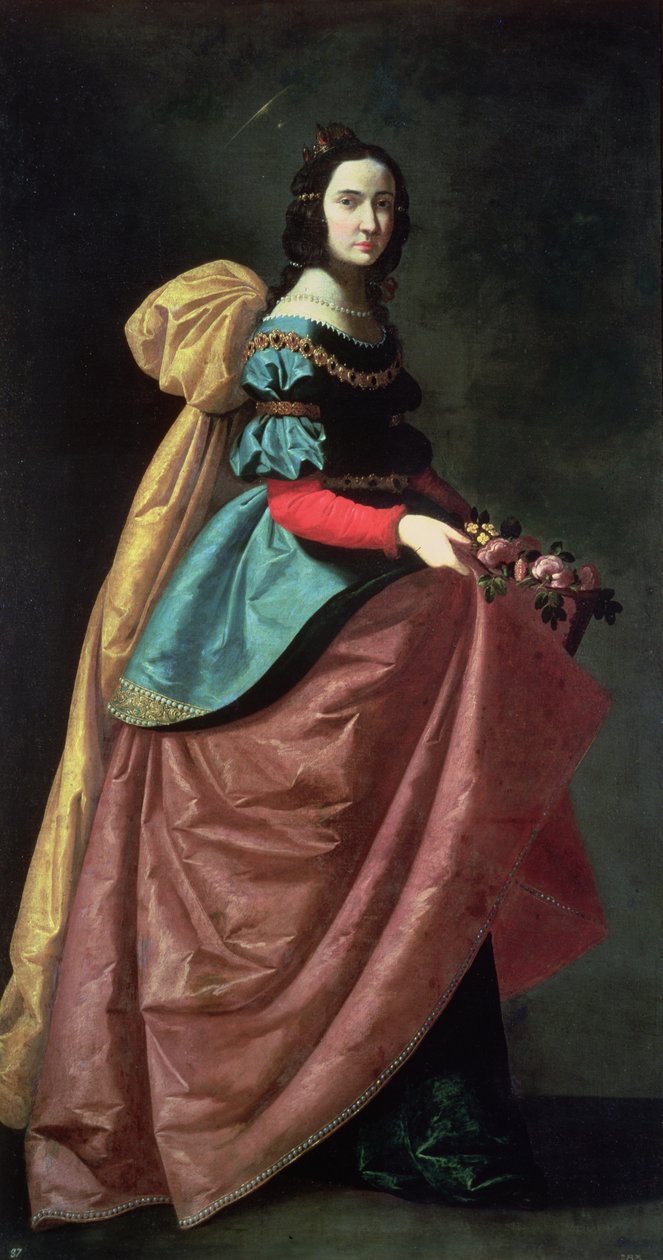 Portugáliai Szent Erzsébet (1271-1336) 1640 alkotó: Francisco de Zurbaran