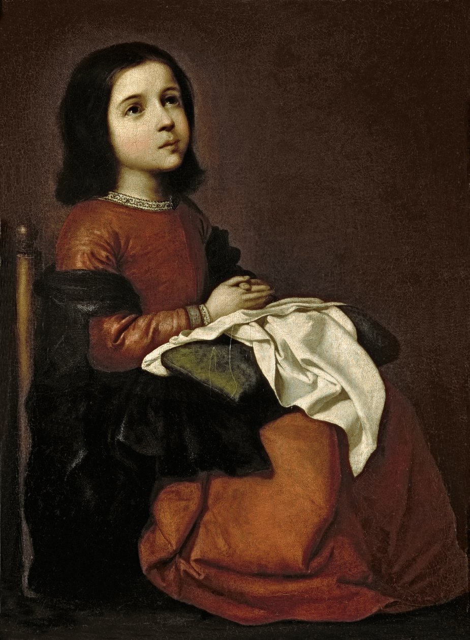 A Szűzanya gyermekkora, 1660 körül alkotó: Francisco de Zurbaran