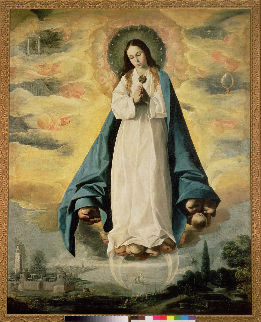 A Szeplőtelen Fogantatás alkotó: Francisco de Zurbaran