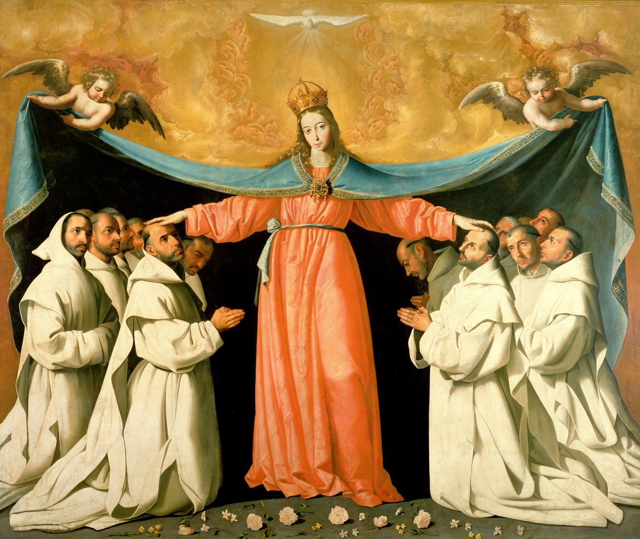 A karthauziakat menedéket adó Misericordia Szűzanya, 1629 körül alkotó: Francisco de Zurbaran