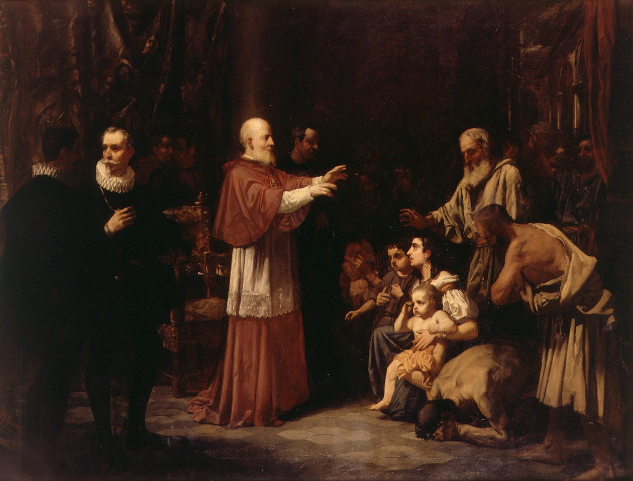 Áldott Juan de Ribera a mórok kiűzésében alkotó: Francisco Domingo Marqués