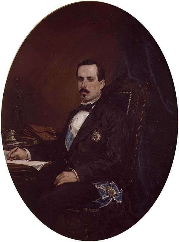 Manuel Ruiz Zorrilla közmunkaügyi miniszter portréja alkotó: Francisco Domingo Marqués