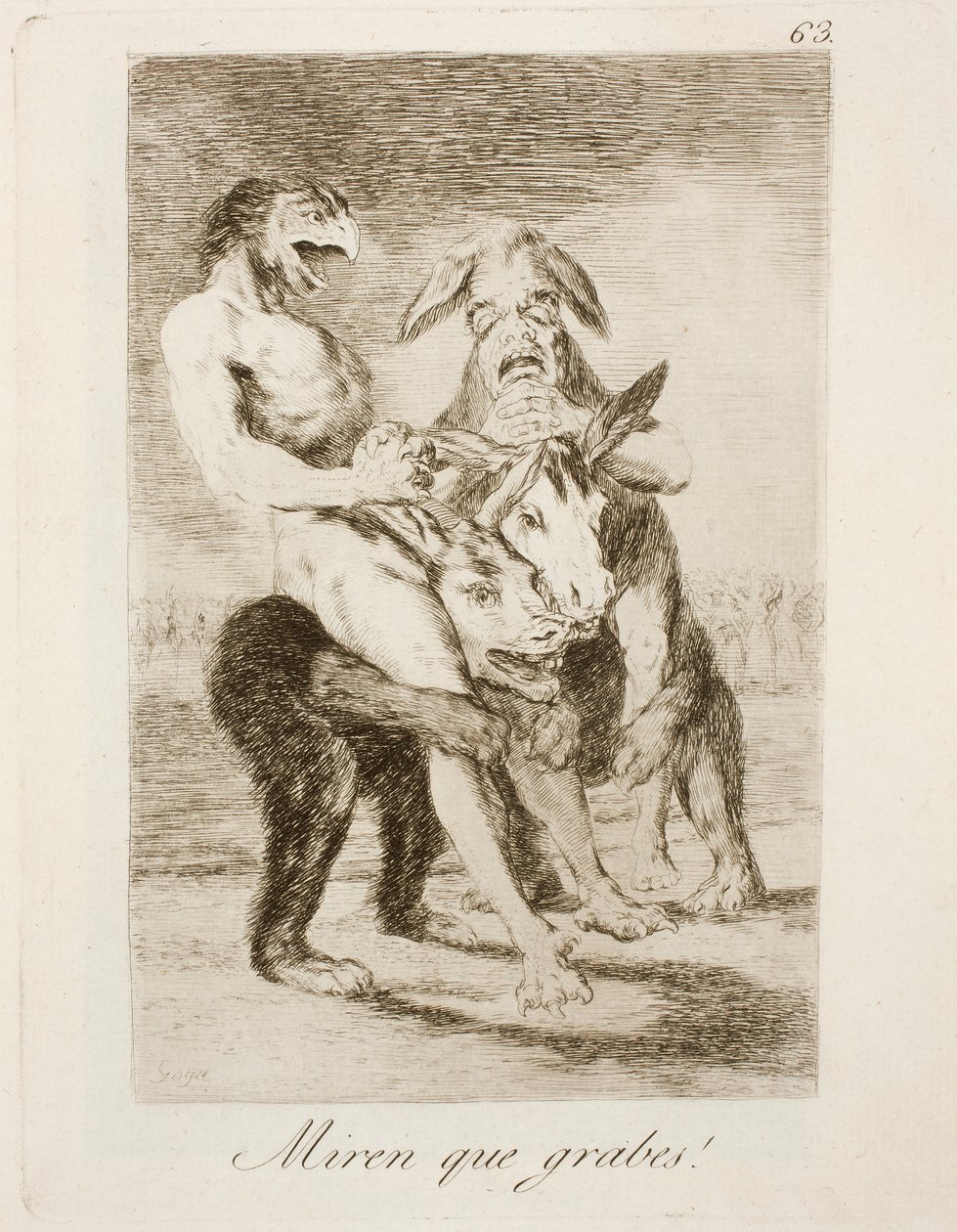 Capricho 63. sz alkotó: Francisco de Goya