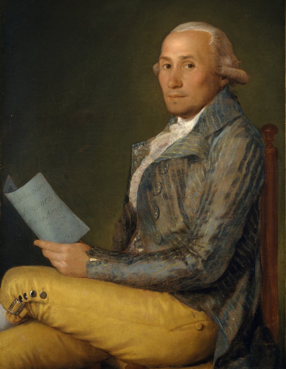 Sebastián Martínez arcképe alkotó: Francisco de Goya