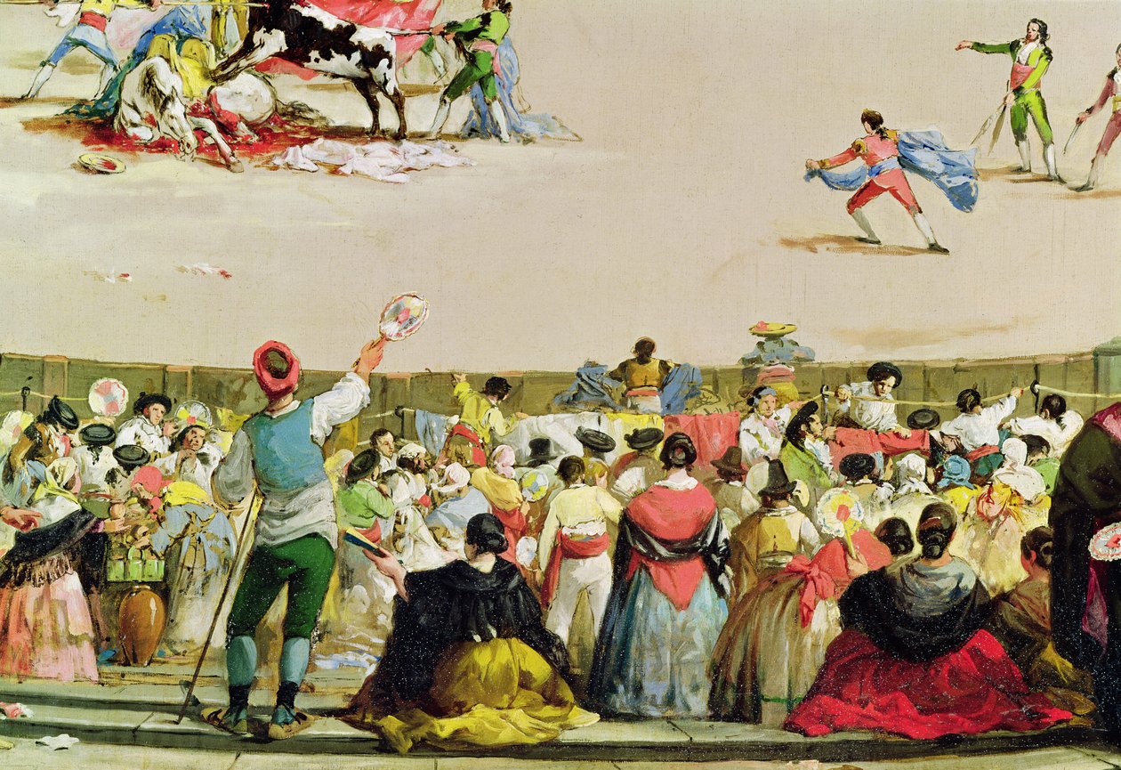 A bikaviadal (az előtér részlete) alkotó: Francisco de Goya