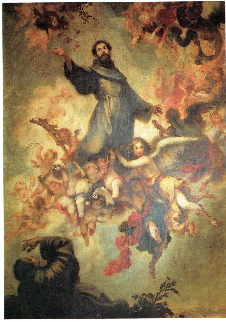 Assisi Szent Ferenc apoteózisa alkotó: Francisco Herrera the Younger  