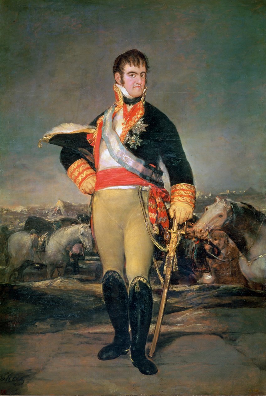 VII. Ferdinánd király (1784-1833) 1814 körül alkotó: Francisco de Goya