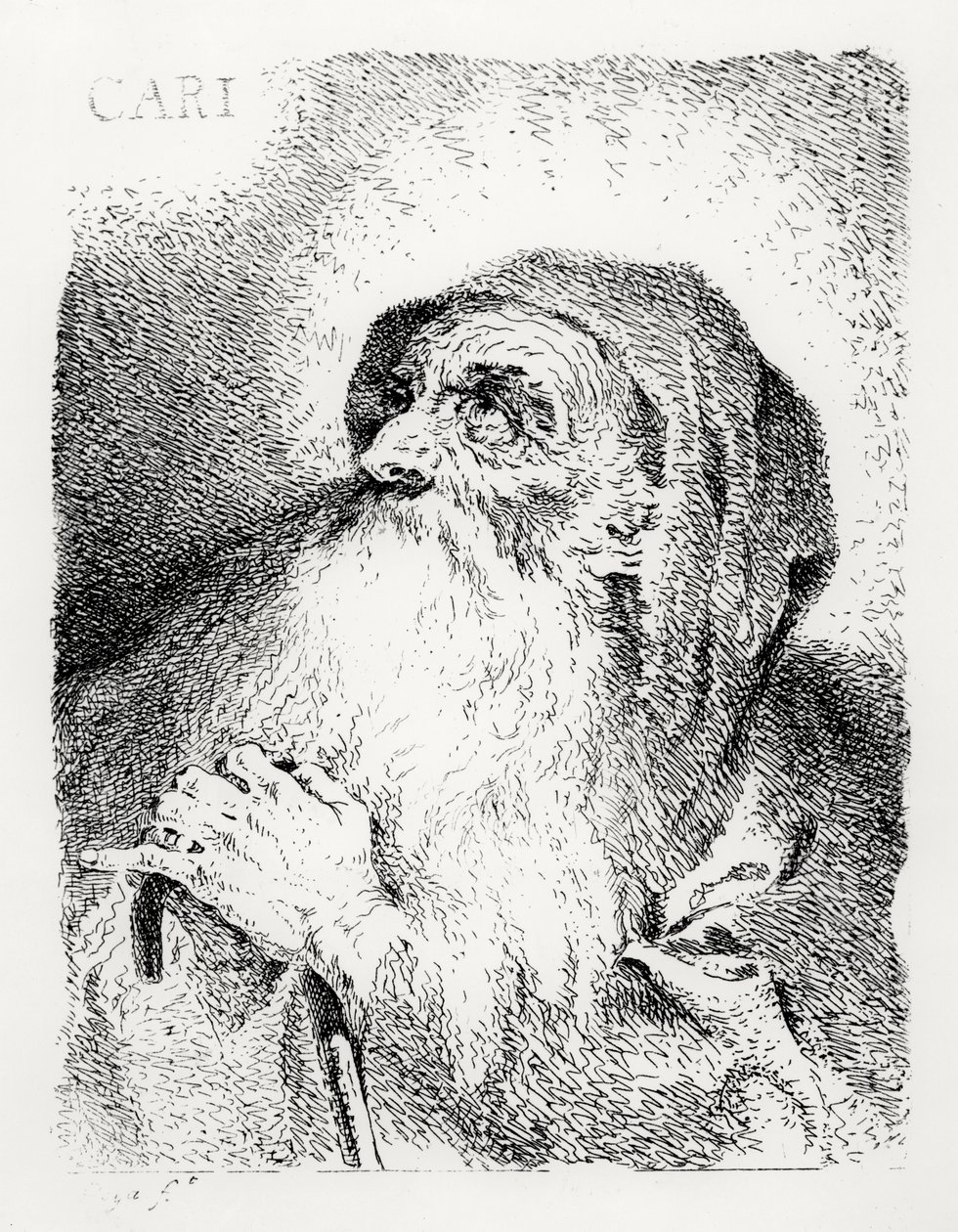 Szerzetes elmélkedésben alkotó: Francisco de Goya