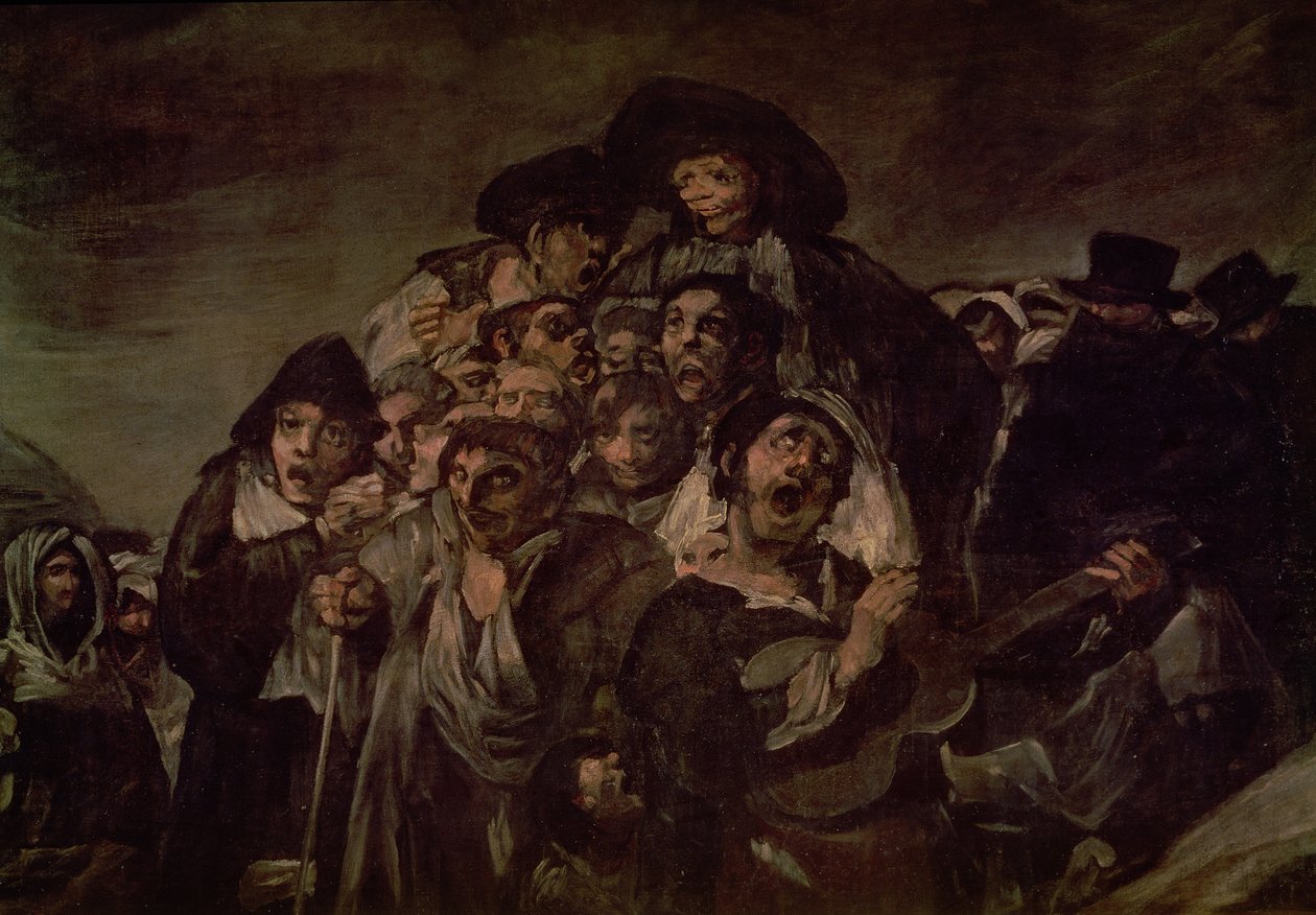 Zarándoklat a San Isidro-i medencéhez, részlet, 1821 (38639 részlet) alkotó: Francisco de Goya