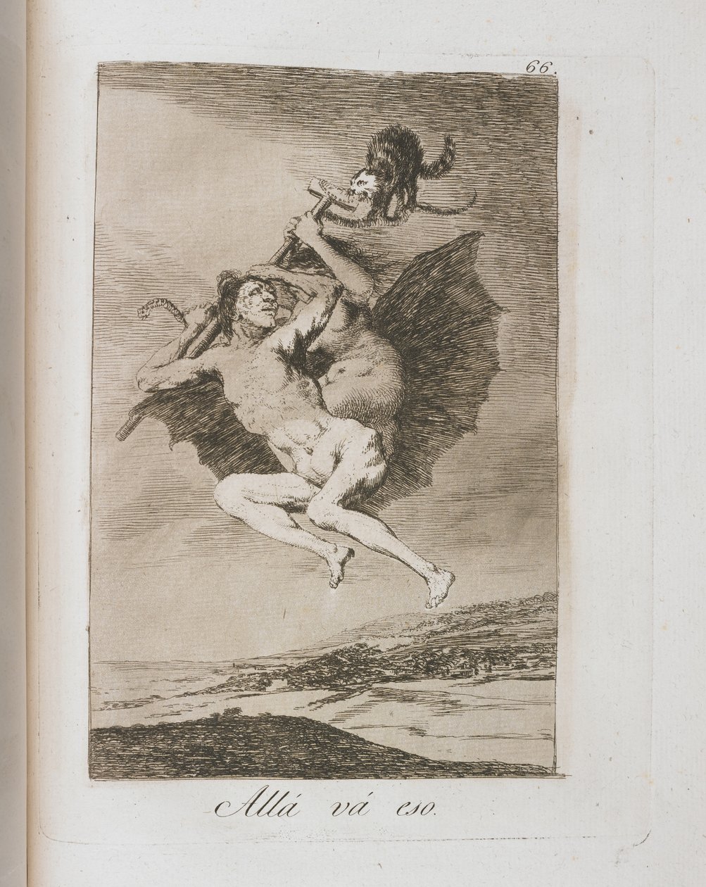 Tányér a Los Caprichosból, 1797-1798 alkotó: Francisco de Goya