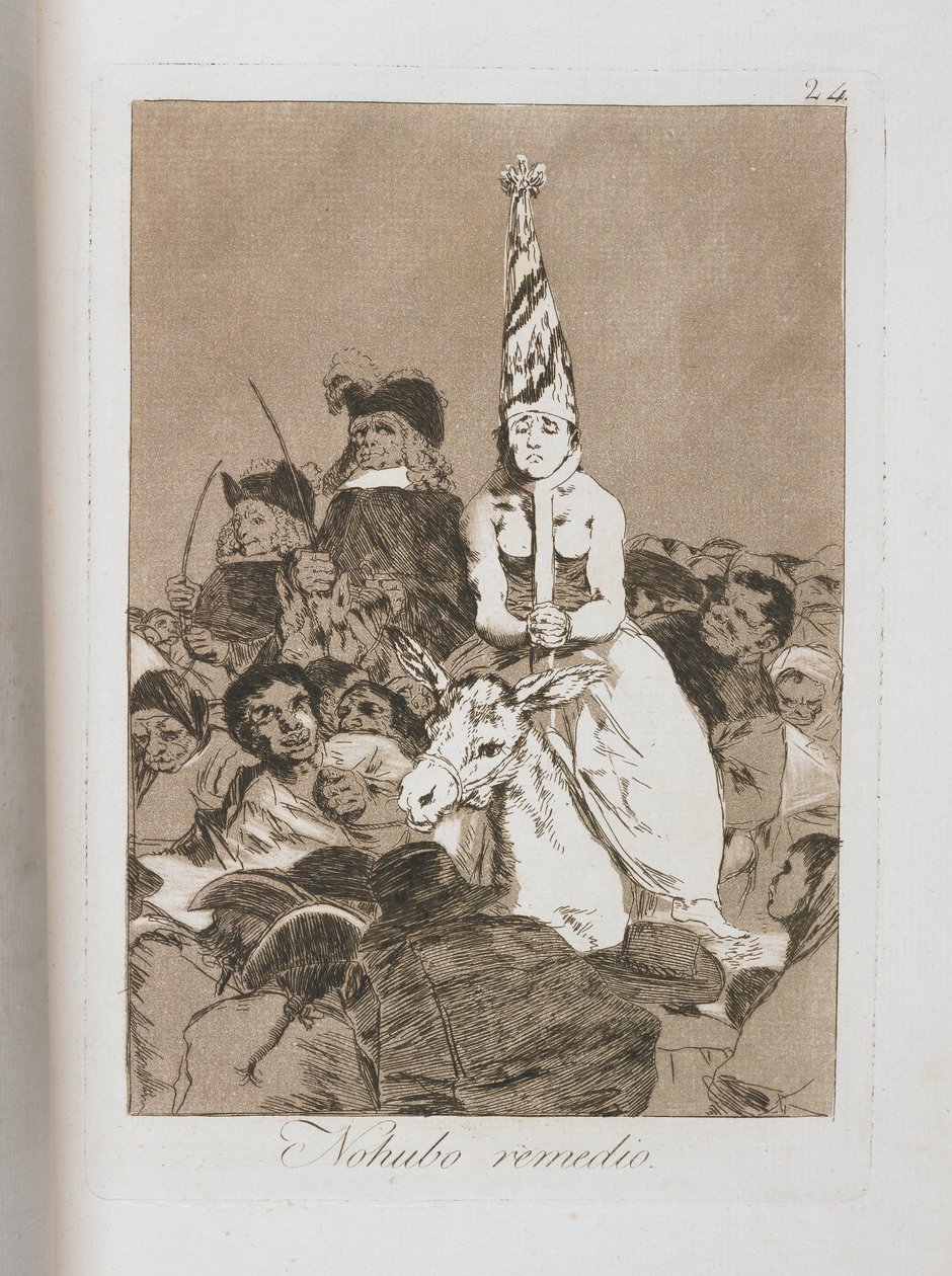 Tányér a Los Caprichosból, 1797-1798 alkotó: Francisco de Goya