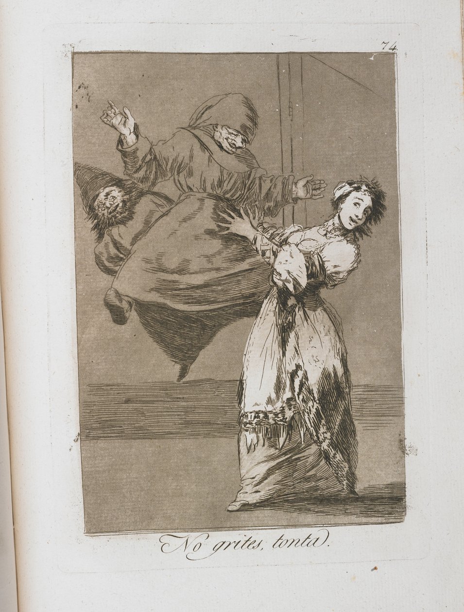 Tányér Los Caprichosból, 1797-1798 alkotó: Francisco de Goya