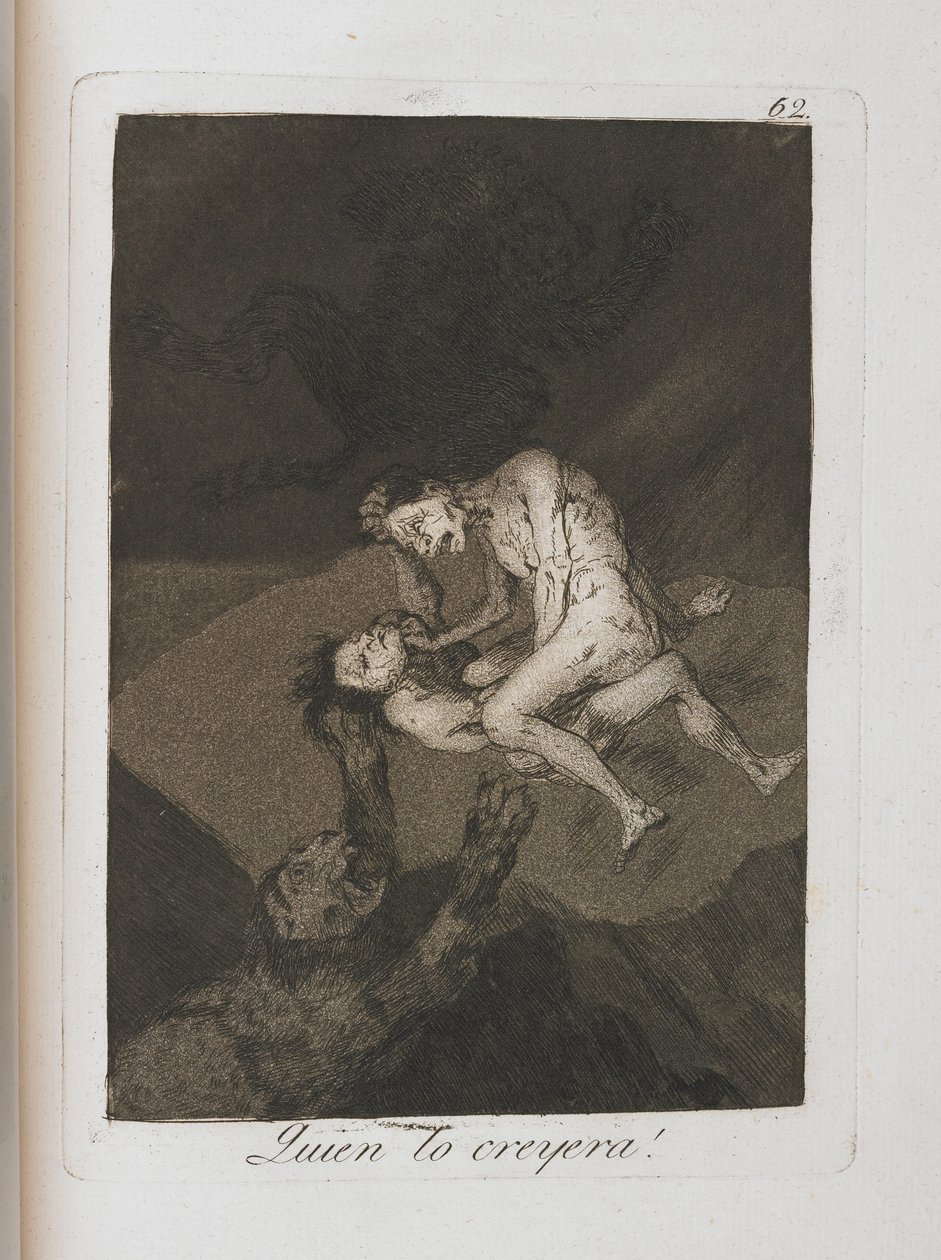 Tányér Los Caprichosból, 1797-1798 alkotó: Francisco de Goya