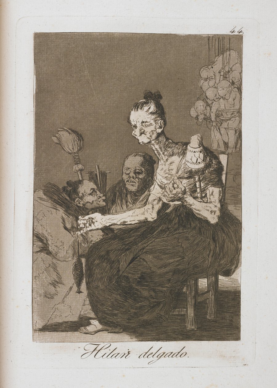 Tányér Los Caprichosból, 1797-1798 alkotó: Francisco de Goya