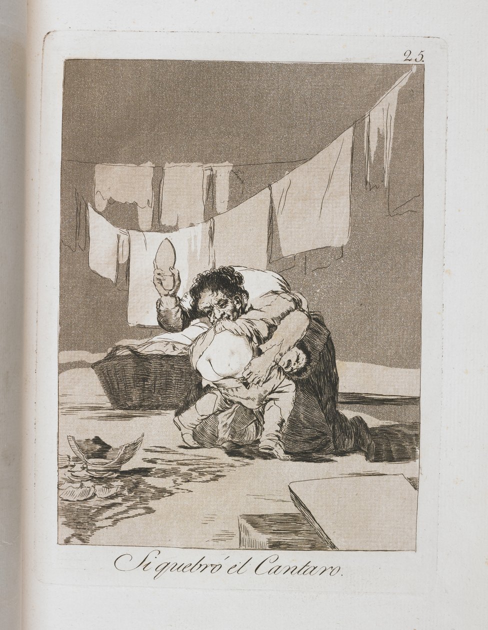 Tányér Los Caprichosból, 1797-1798 alkotó: Francisco de Goya