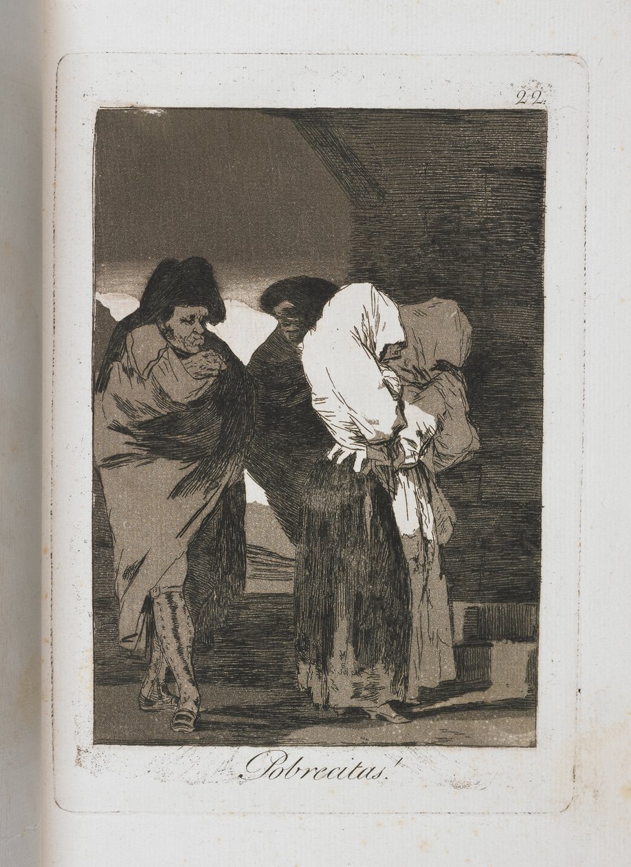 Tányér Los Caprichosból, 1797-1798 alkotó: Francisco de Goya