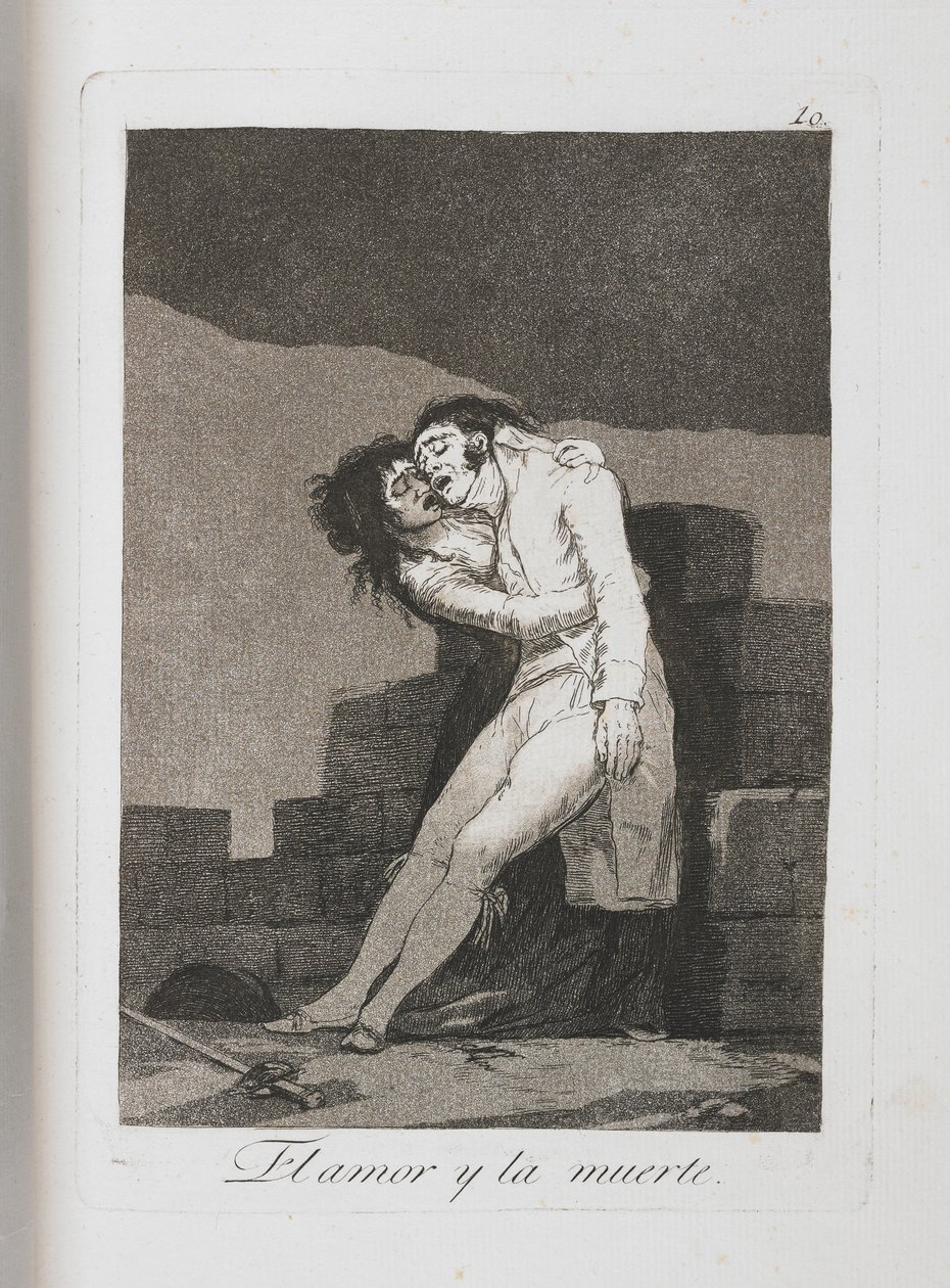 Tányér Los Caprichosból, 1797-1798 alkotó: Francisco de Goya