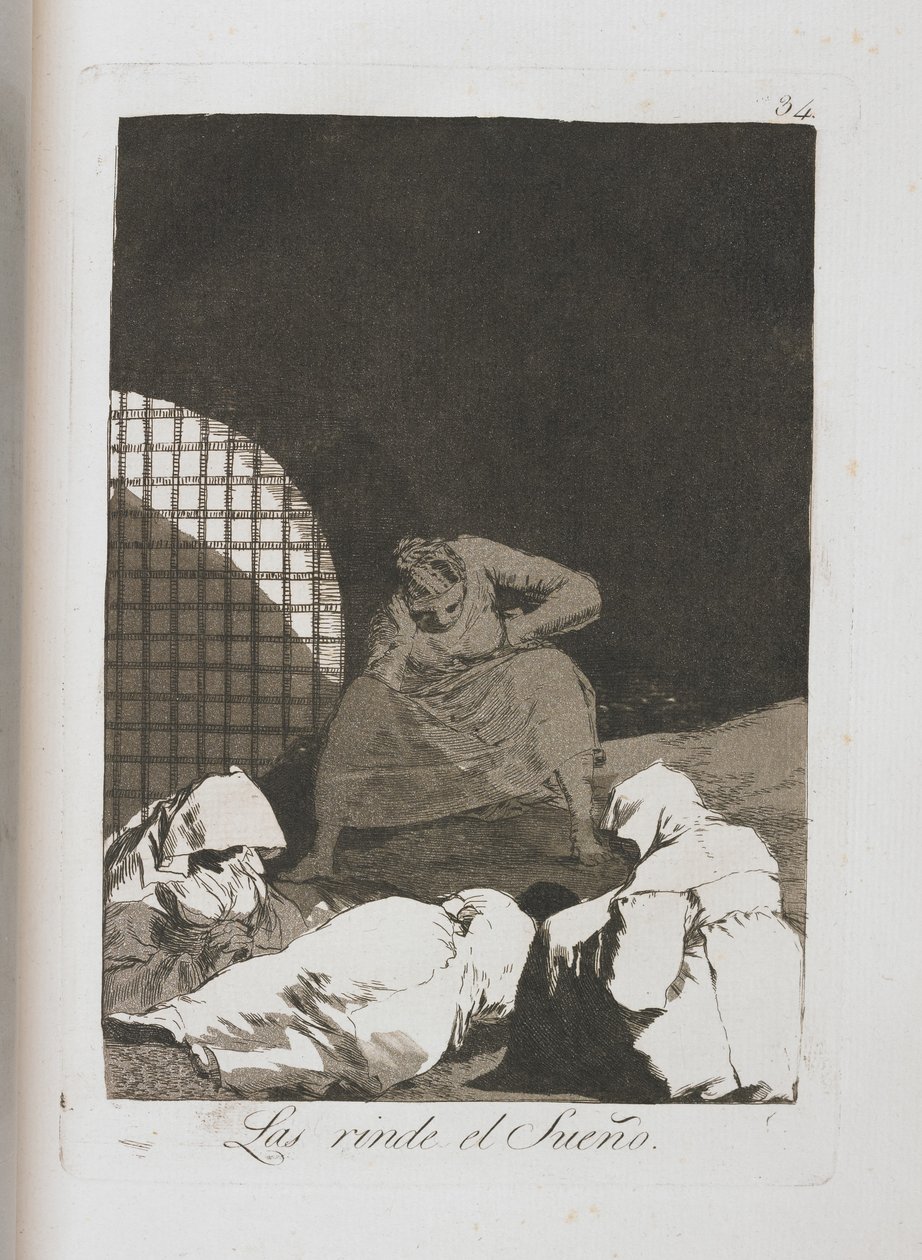 Tányér Los Caprichosból, 1797-1798 alkotó: Francisco de Goya