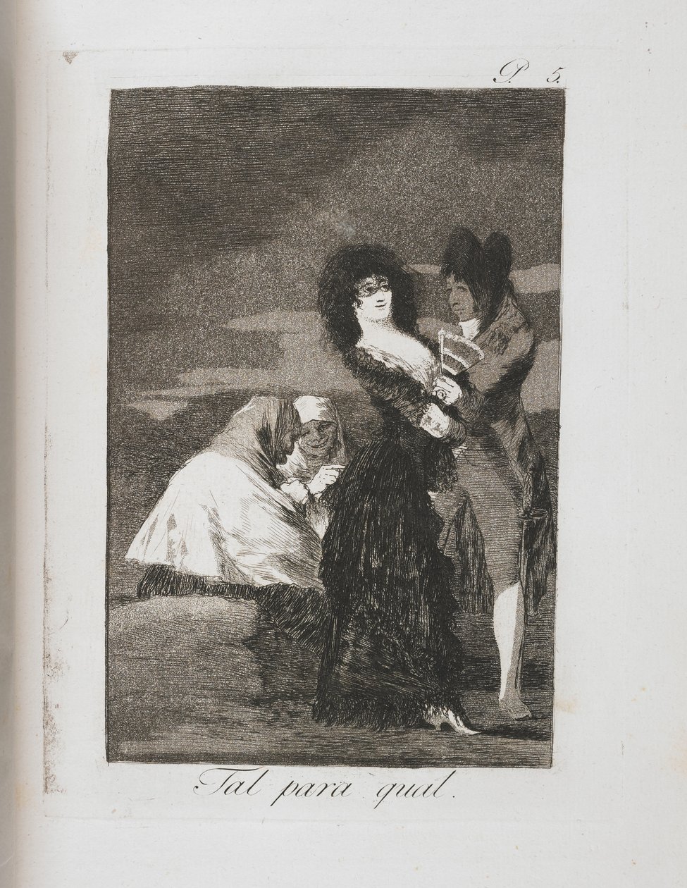 Tányér Los Caprichosból, 1797-1798 alkotó: Francisco de Goya