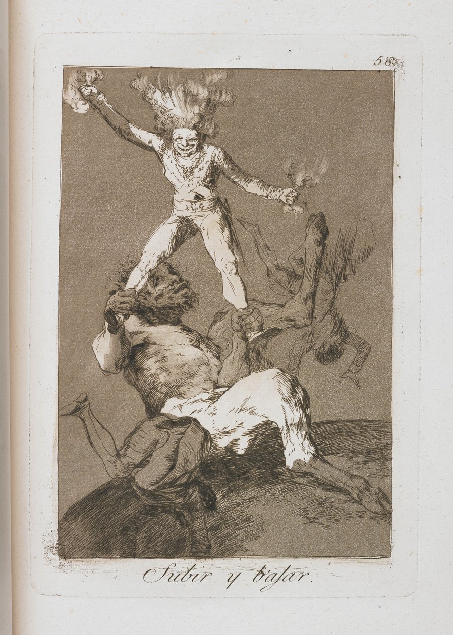 Tányér Los Caprichosból, 1797-1798 alkotó: Francisco de Goya