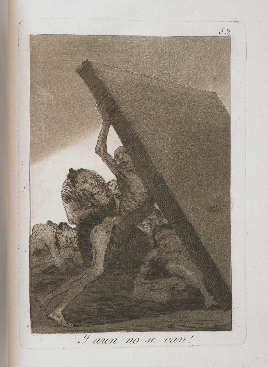 Tányér Los Caprichosból, 1797-1798 alkotó: Francisco de Goya