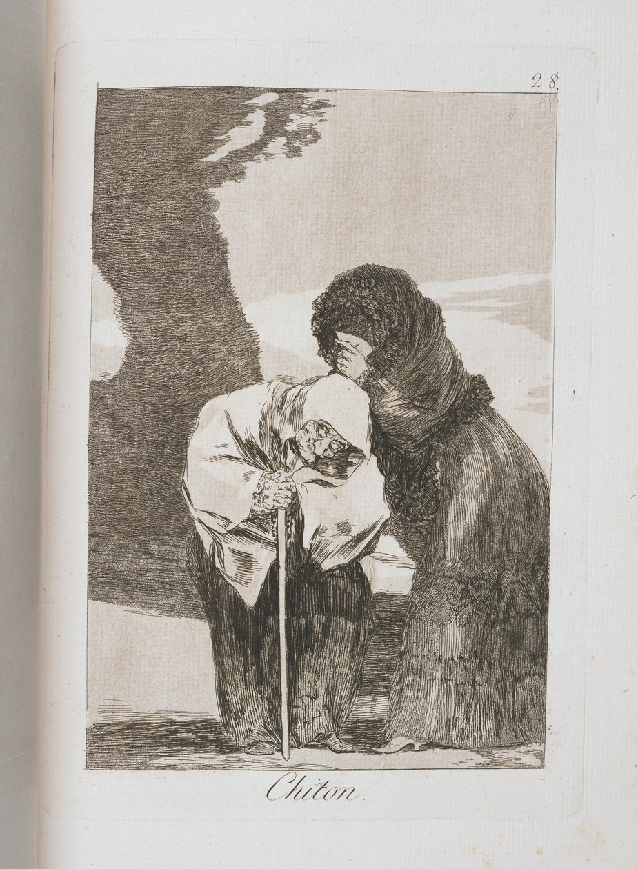 Tányér Los Caprichosból, 1797-1798 alkotó: Francisco de Goya