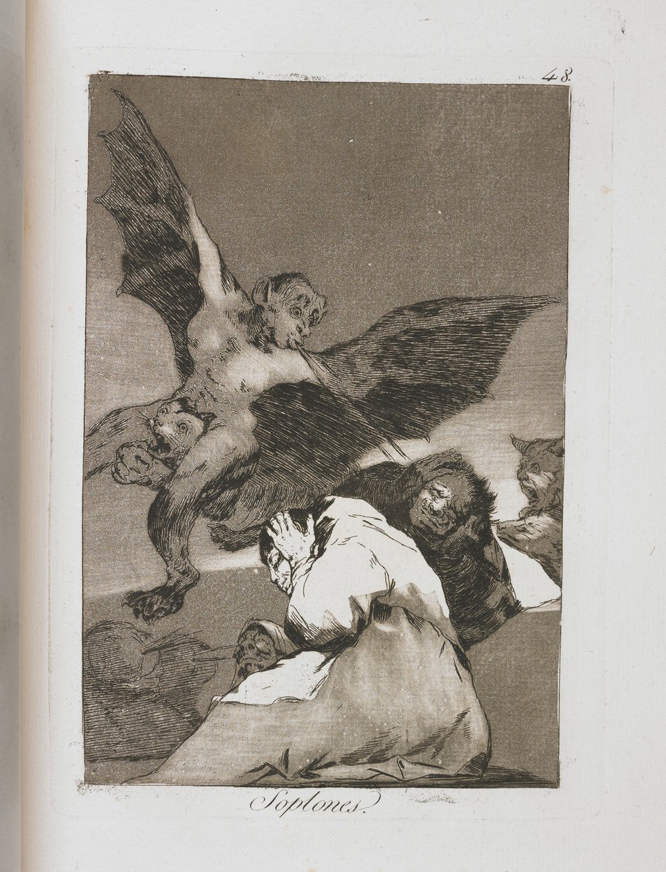 Tányér a Los Caprichosból, 1797-1798 alkotó: Francisco de Goya
