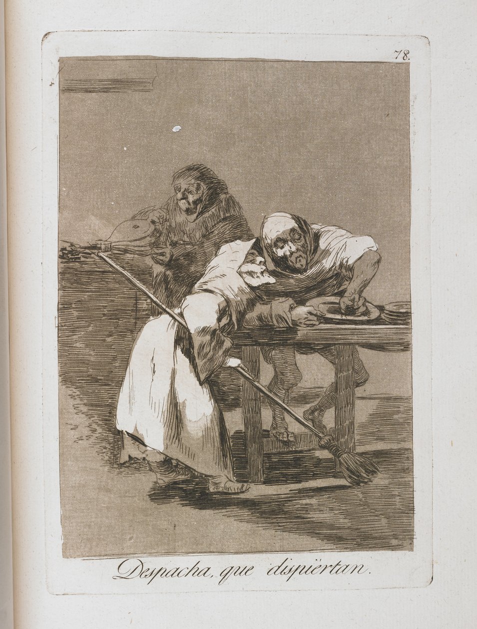 Tányér a Los Caprichosból, 1797-1798 alkotó: Francisco de Goya