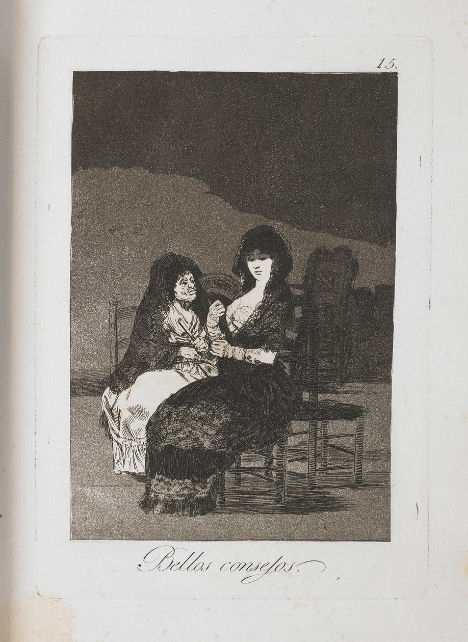 Tányér Los Caprichosból, 1797-1798 alkotó: Francisco de Goya