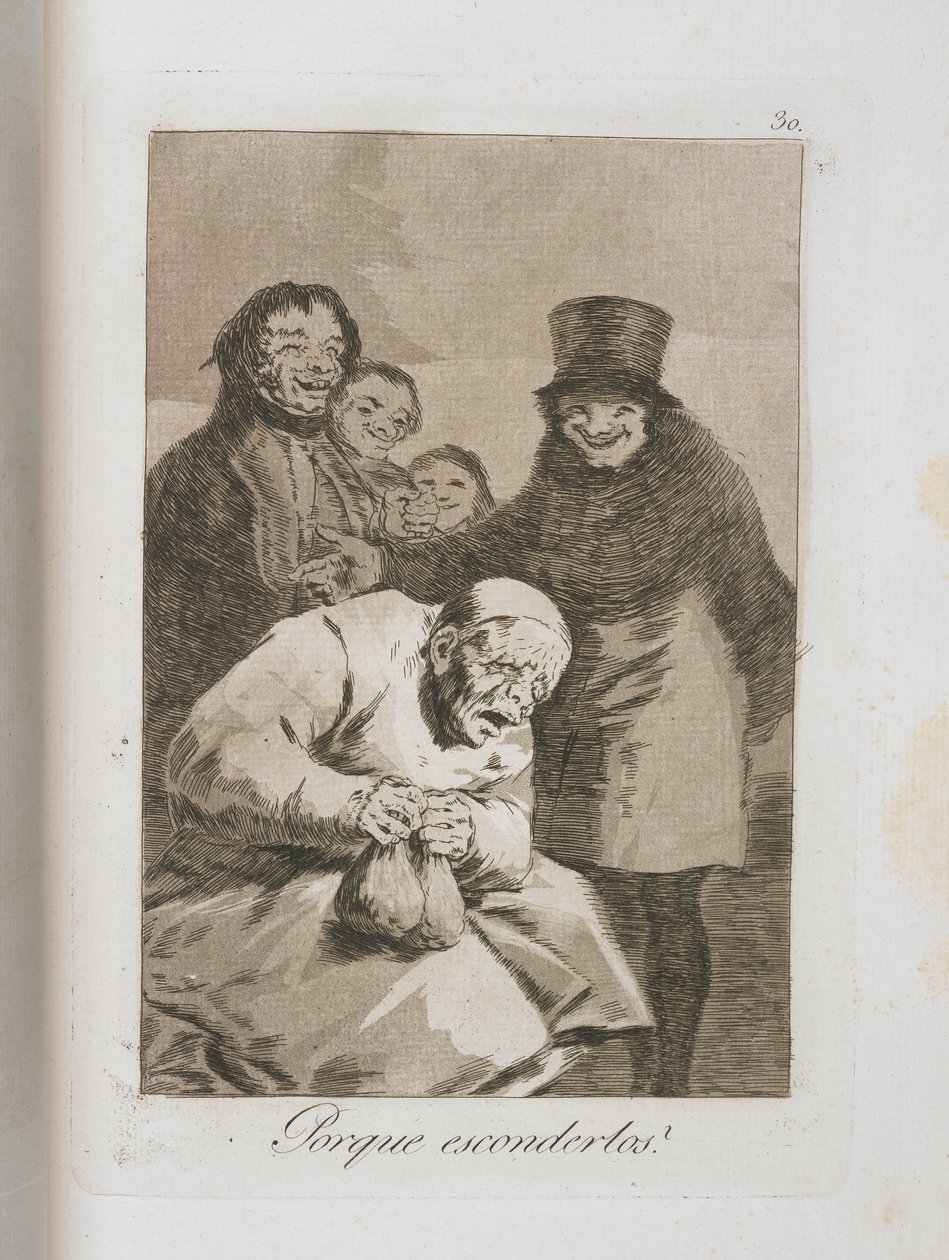 Tányér Los Caprichosból, 1797-1798 alkotó: Francisco de Goya